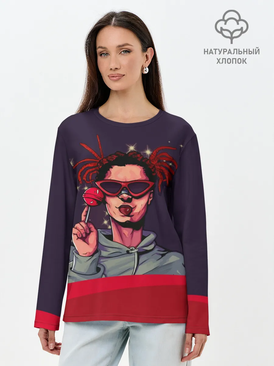 Лонгслив женский. Хлопок / GONE.Fludd