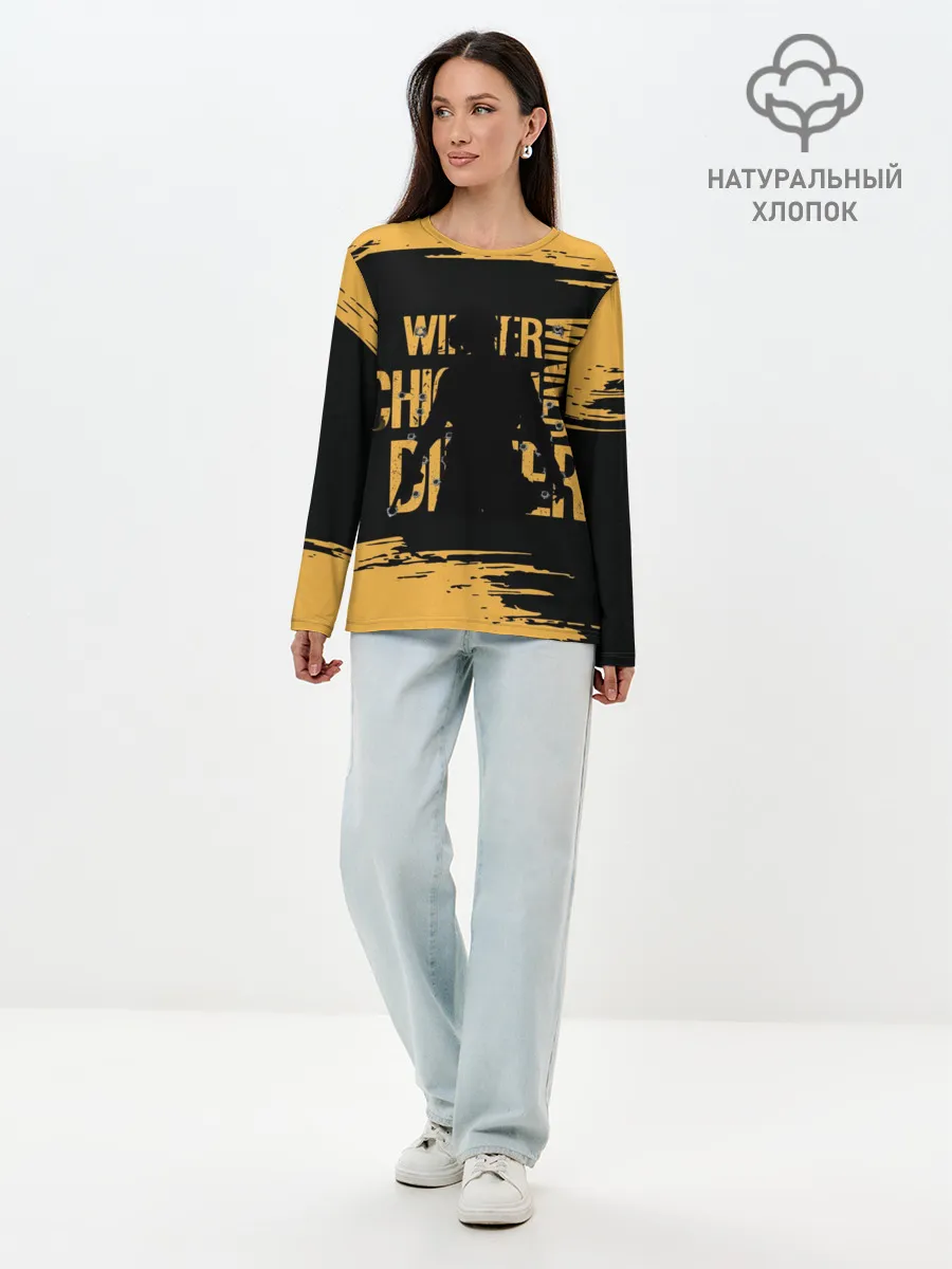 Лонгслив женский. Хлопок / PUBG.