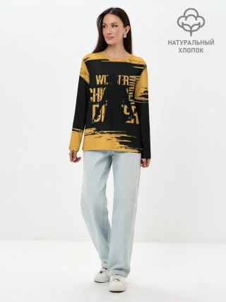 Лонгслив женский. Хлопок / PUBG.