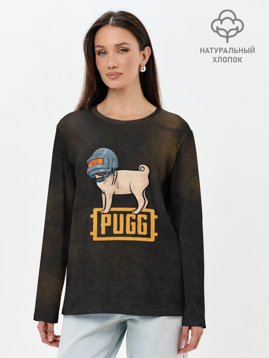Лонгслив женский. Хлопок / PUBG