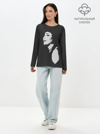 Лонгслив женский. Хлопок / Лолита
