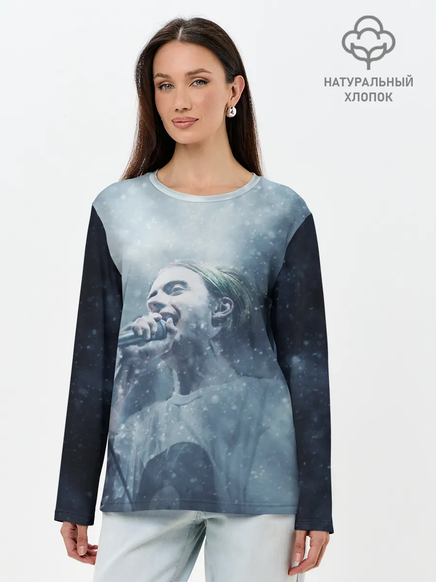 Лонгслив женский. Хлопок / Пошлая Молли
