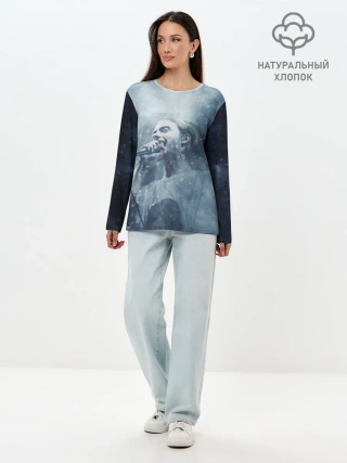 Лонгслив женский. Хлопок / Пошлая Молли