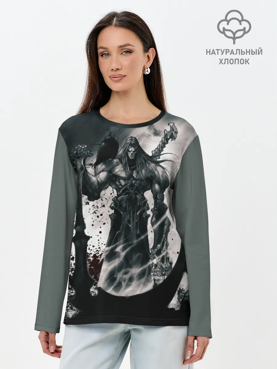 Лонгслив женский. Хлопок / DARKSIDERS