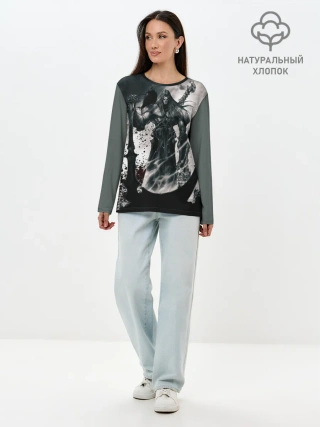 Лонгслив женский. Хлопок / DARKSIDERS