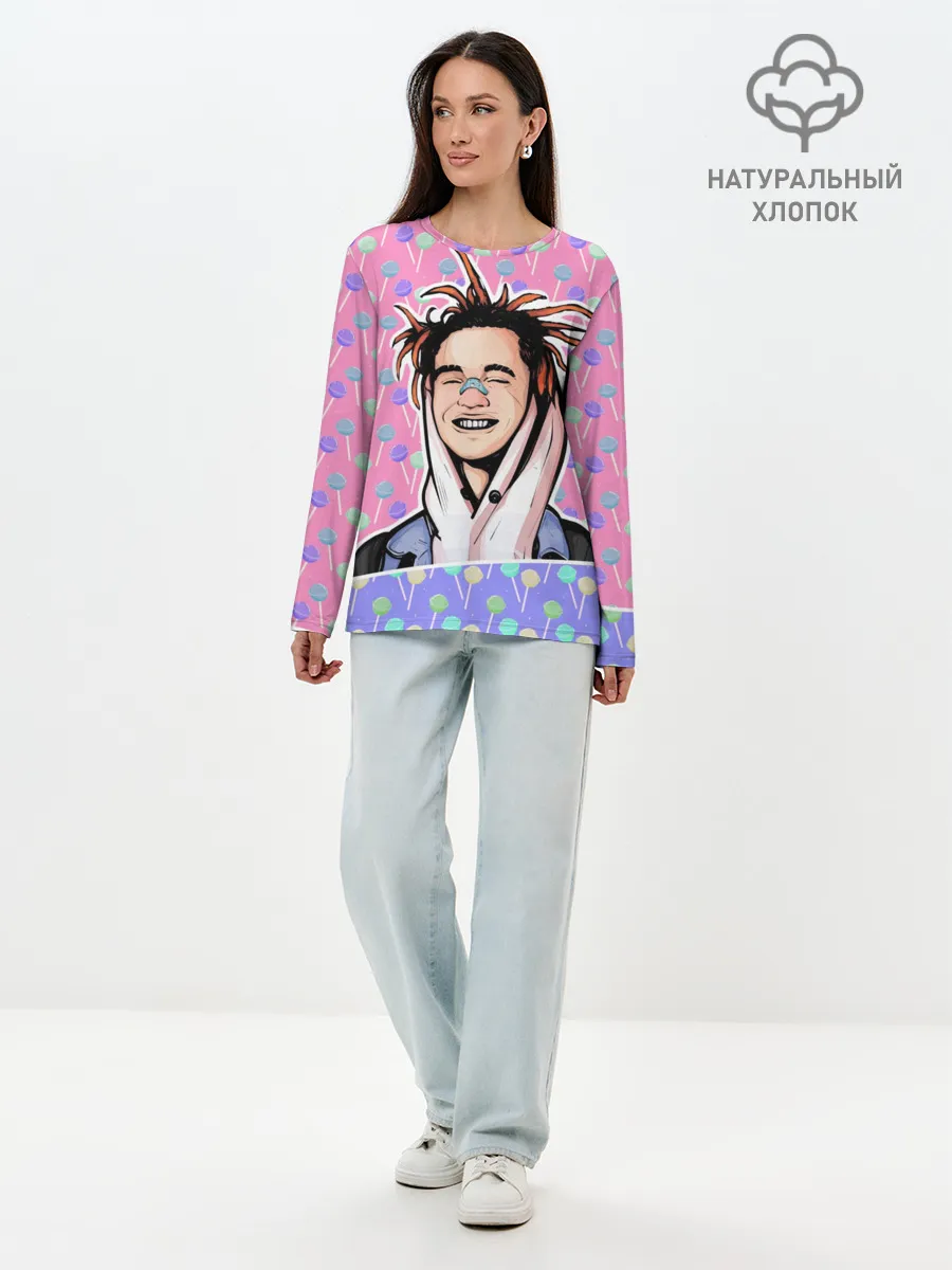 Лонгслив женский. Хлопок / GONE.Fludd