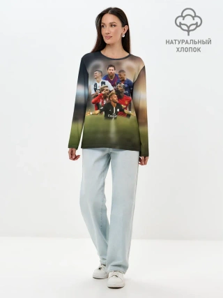 Лонгслив женский. Хлопок / Чемпионы
