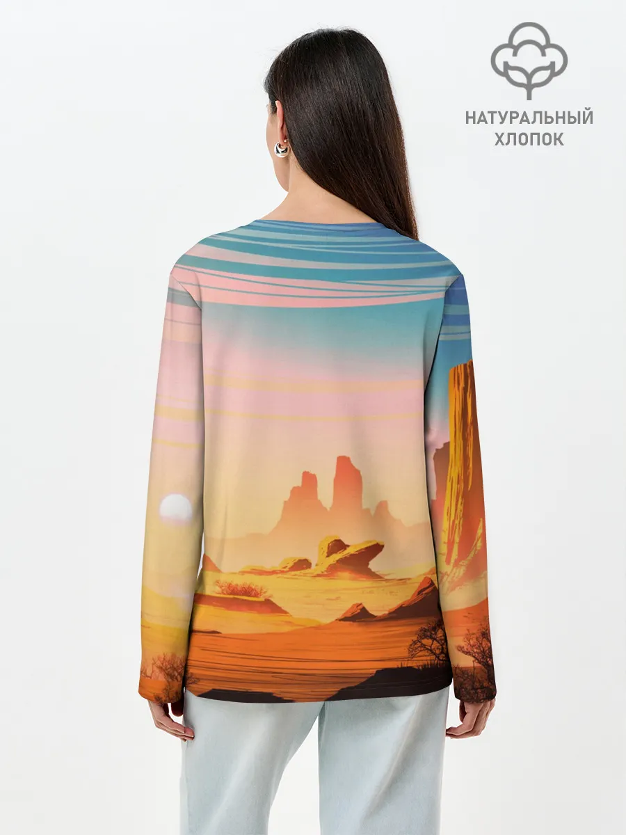 Лонгслив женский. Хлопок / Red Dead Redemption