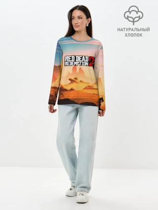 Лонгслив женский. Хлопок / Red Dead Redemption
