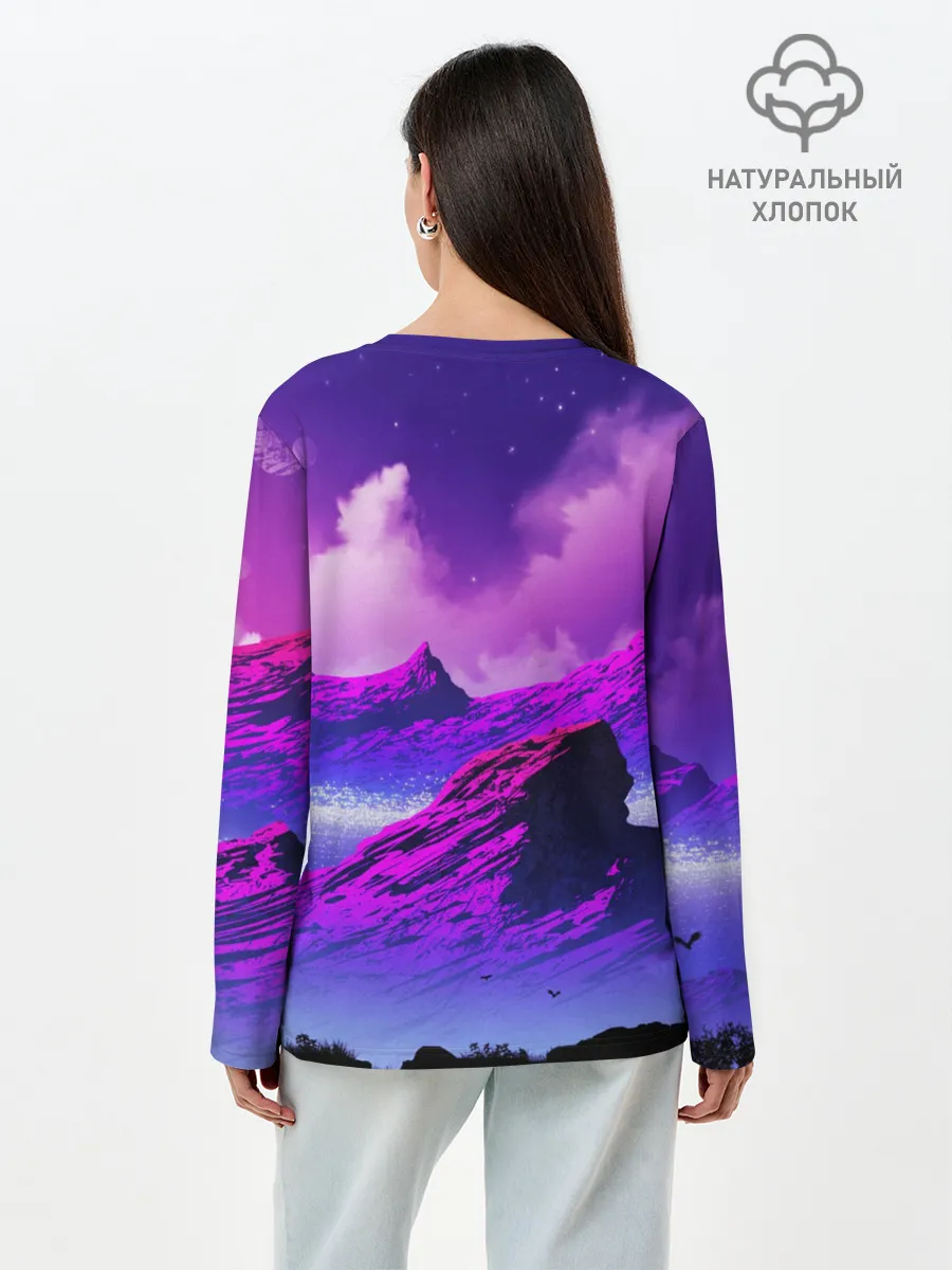 Лонгслив женский. Хлопок / No Mans Sky