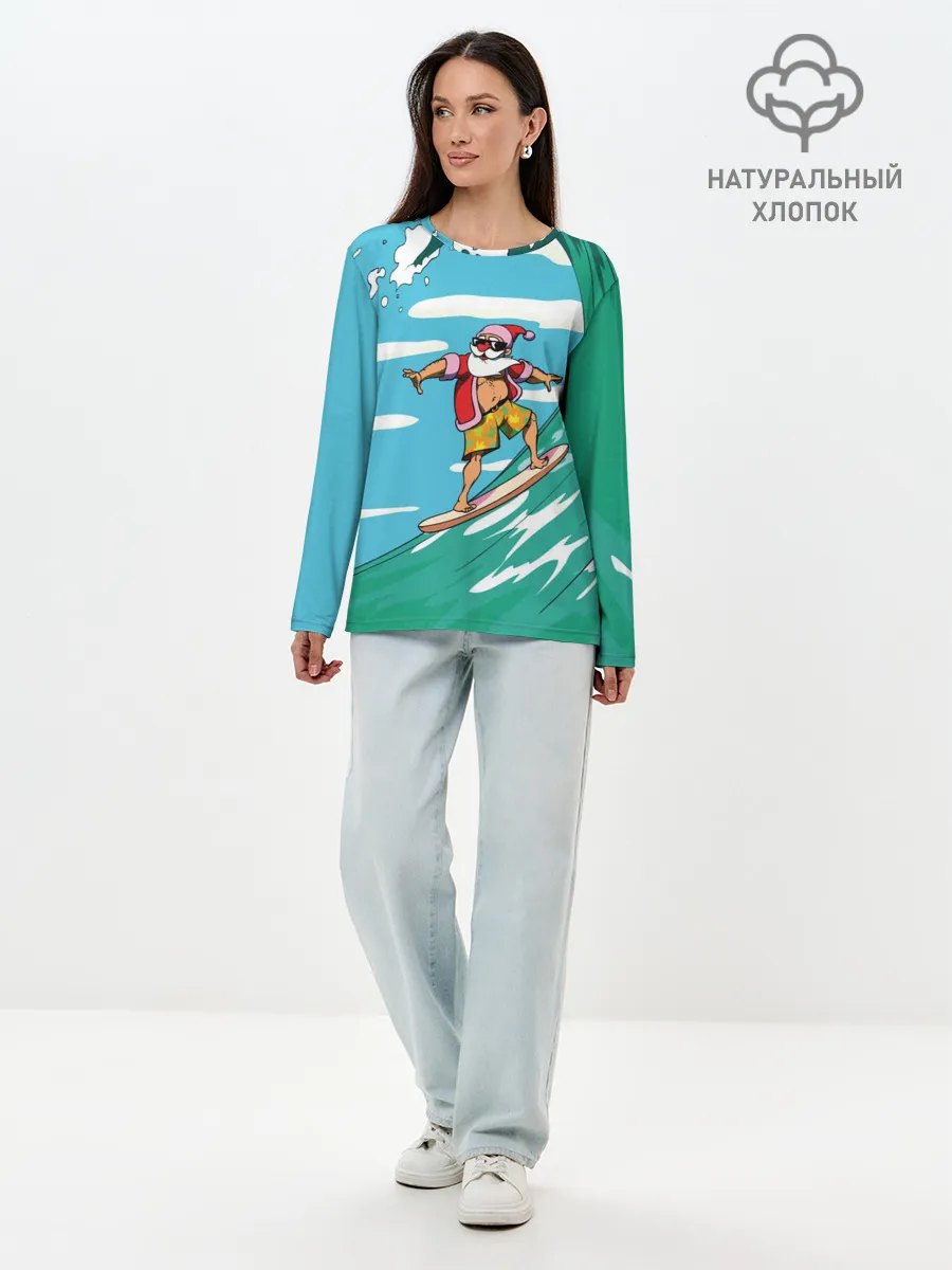 Лонгслив женский. Хлопок / Cool Santa