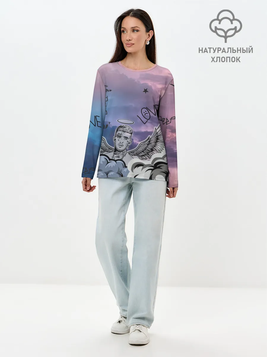 Лонгслив женский. Хлопок / Lil Peep