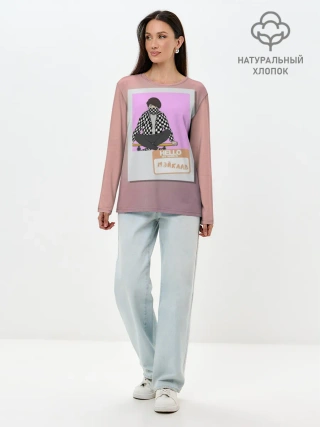 Лонгслив женский. Хлопок / Френдзона Мэйклав
