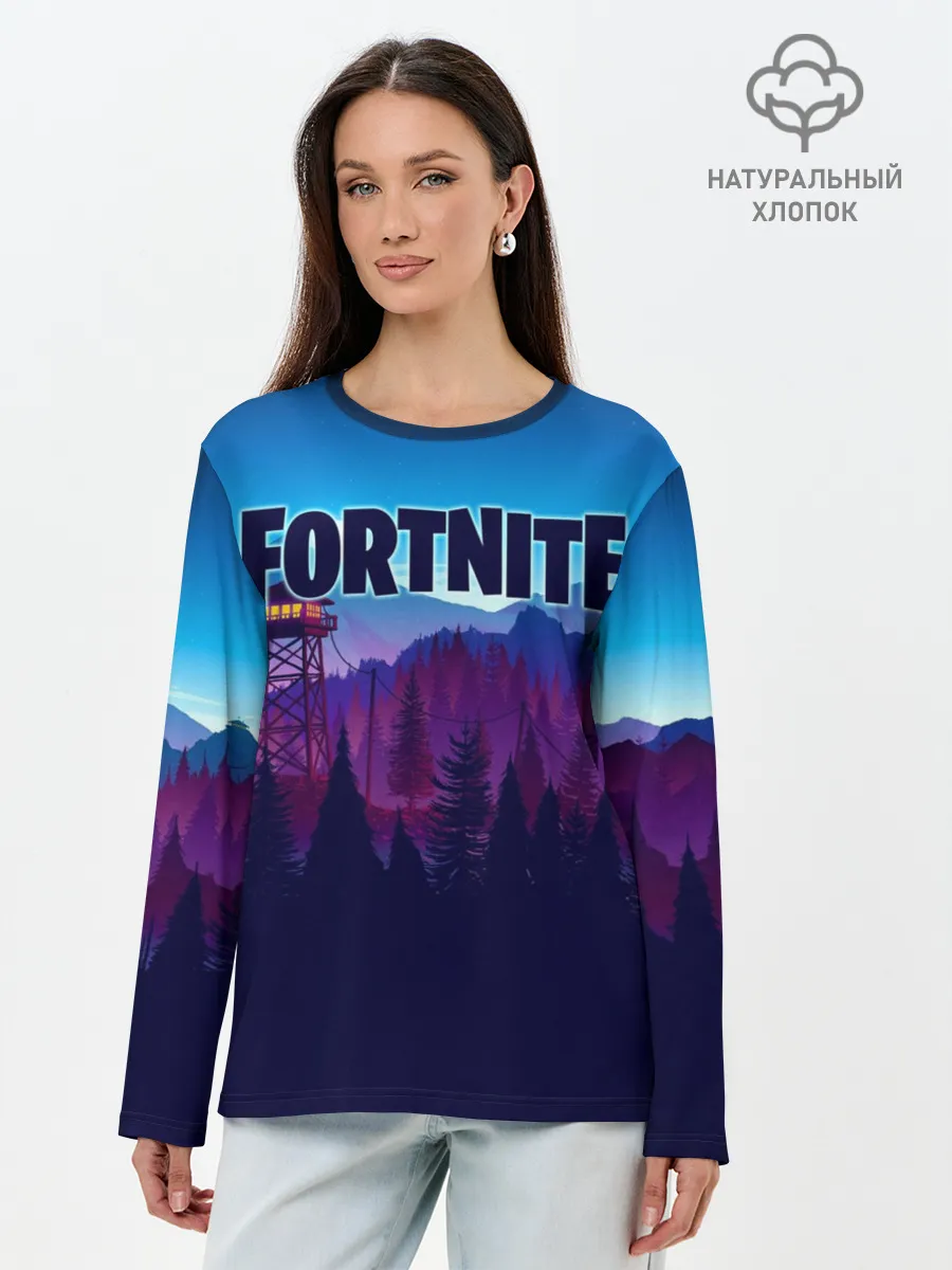 Лонгслив женский. Хлопок / Fortnite Save the World