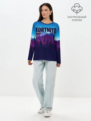 Лонгслив женский. Хлопок / Fortnite Save the World