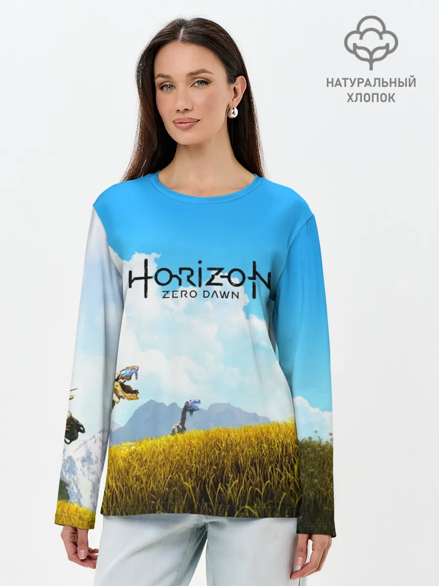 Лонгслив женский. Хлопок / Horizon Zero Dawn
