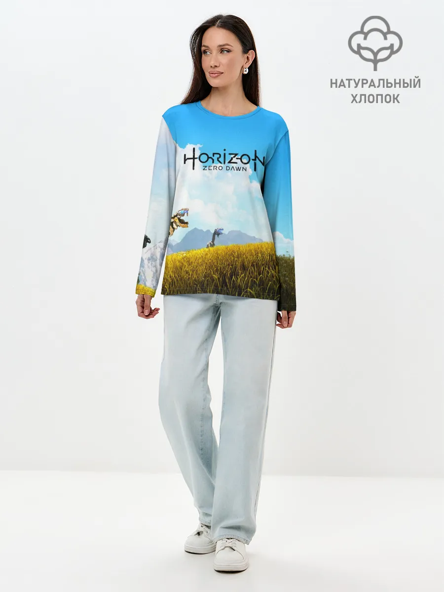 Лонгслив женский. Хлопок / Horizon Zero Dawn