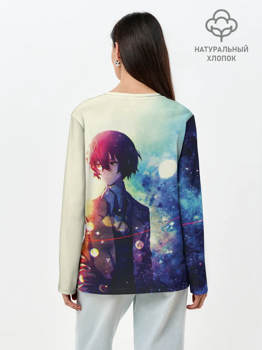 Лонгслив женский. Хлопок / Осаму Дазай