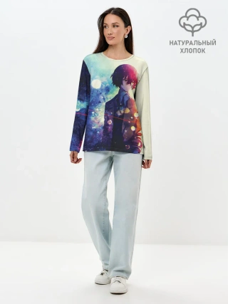 Лонгслив женский. Хлопок / Осаму Дазай