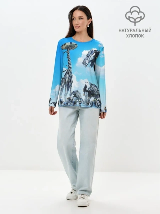 Лонгслив женский. Хлопок / Horizon Zero Dawn