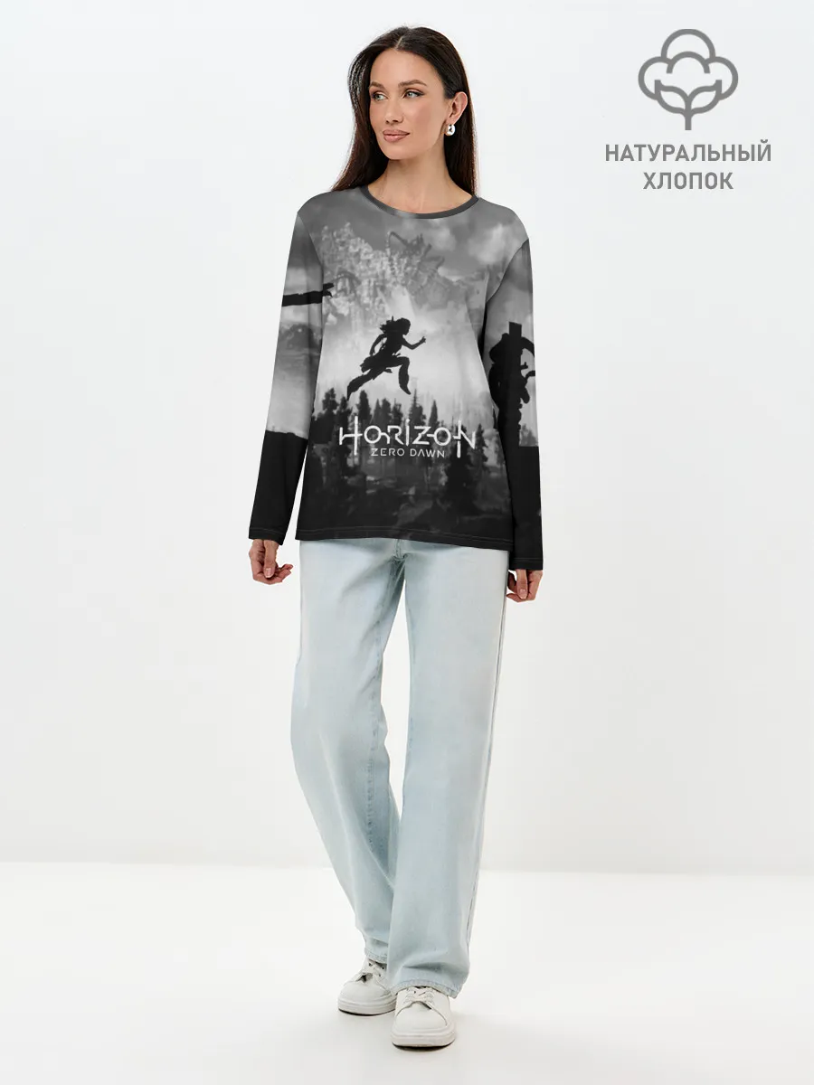 Лонгслив женский. Хлопок / Horizon Zero Dawn