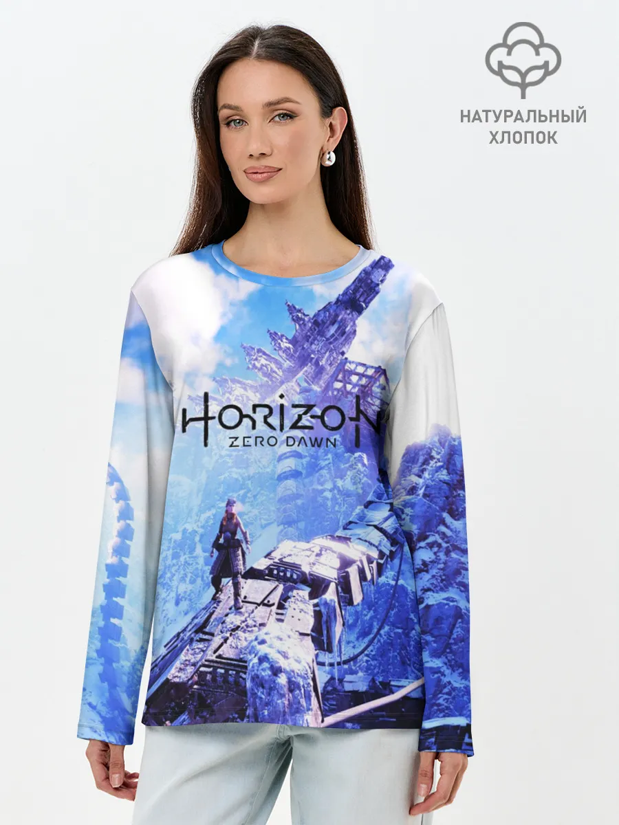 Лонгслив женский. Хлопок / Horizon Zero Dawn
