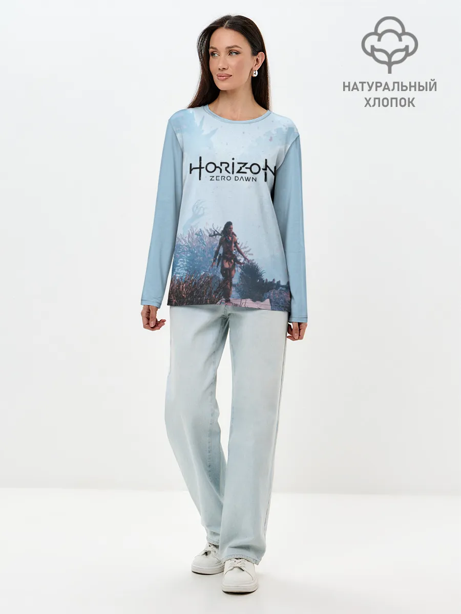 Лонгслив женский. Хлопок / Horizon Zero Dawn
