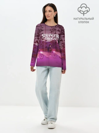 Лонгслив женский. Хлопок / STRANGER THINGS