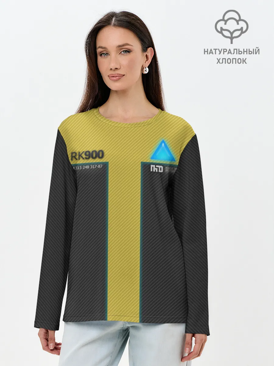 Лонгслив женский. Хлопок / TrdDBH, detroit, become human,