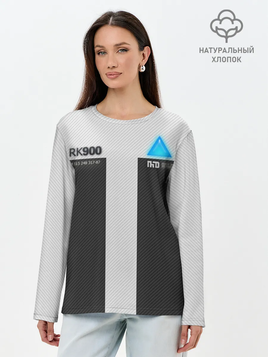 Лонгслив женский. Хлопок / Connor Detroit: Become Human