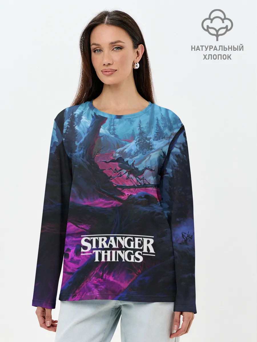 Лонгслив женский. Хлопок / Очень странные дела