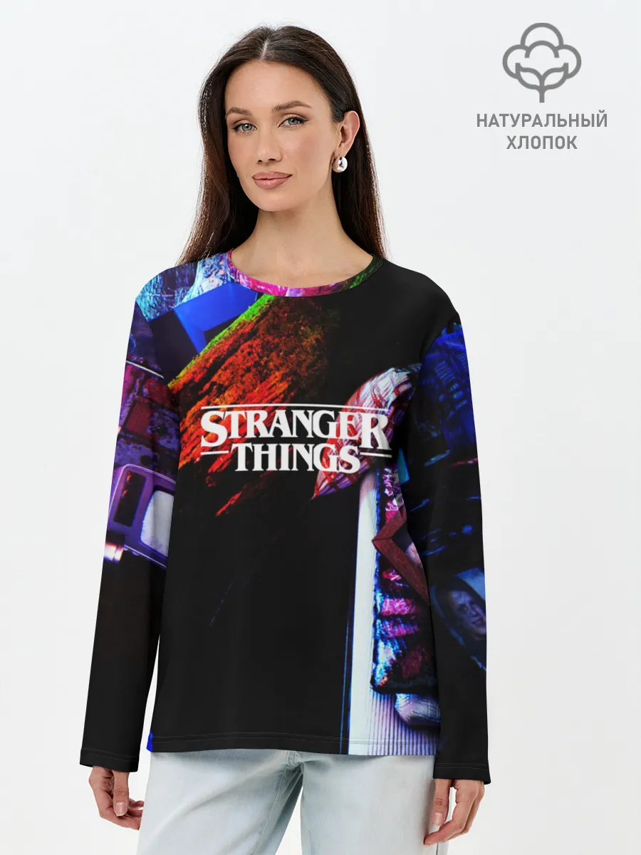 Лонгслив женский. Хлопок / Очень странные дела