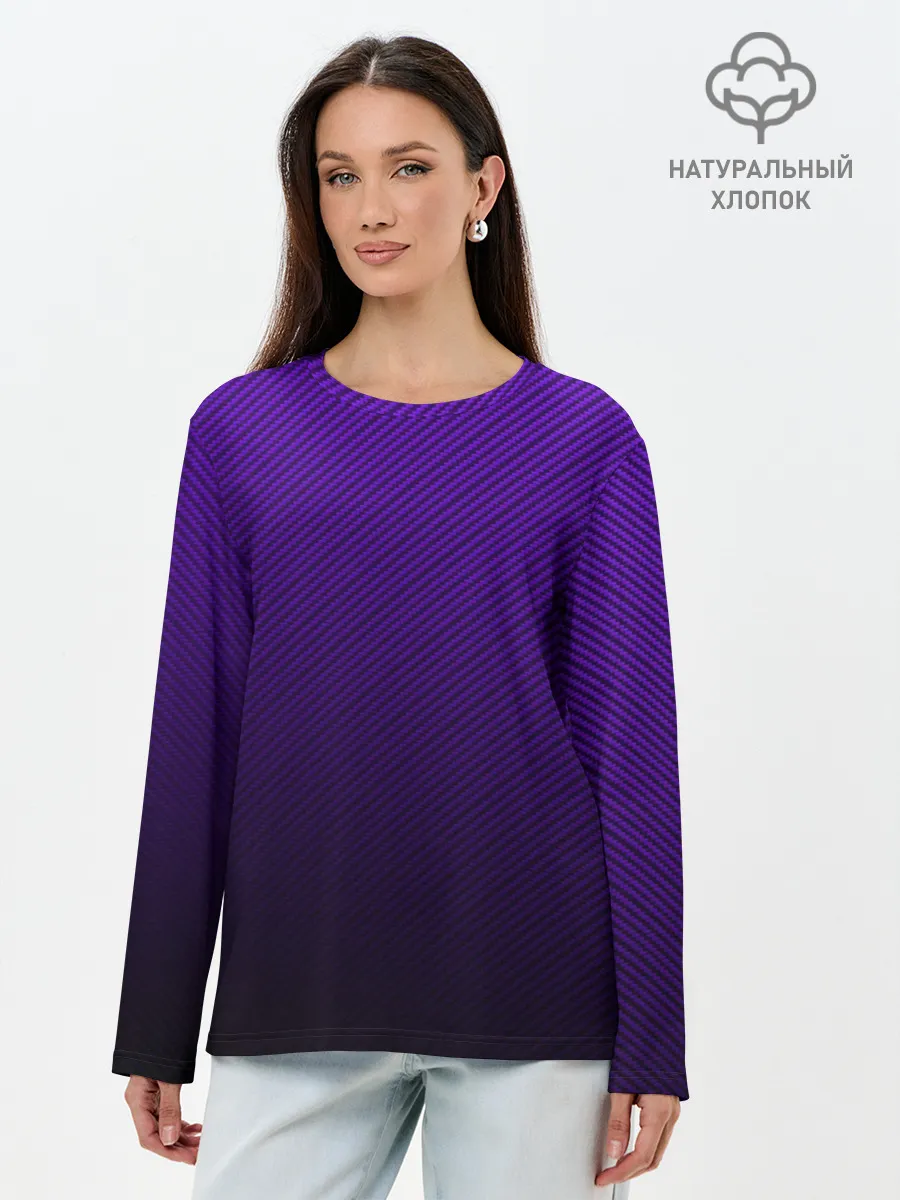 Лонгслив женский. Хлопок / CARBON