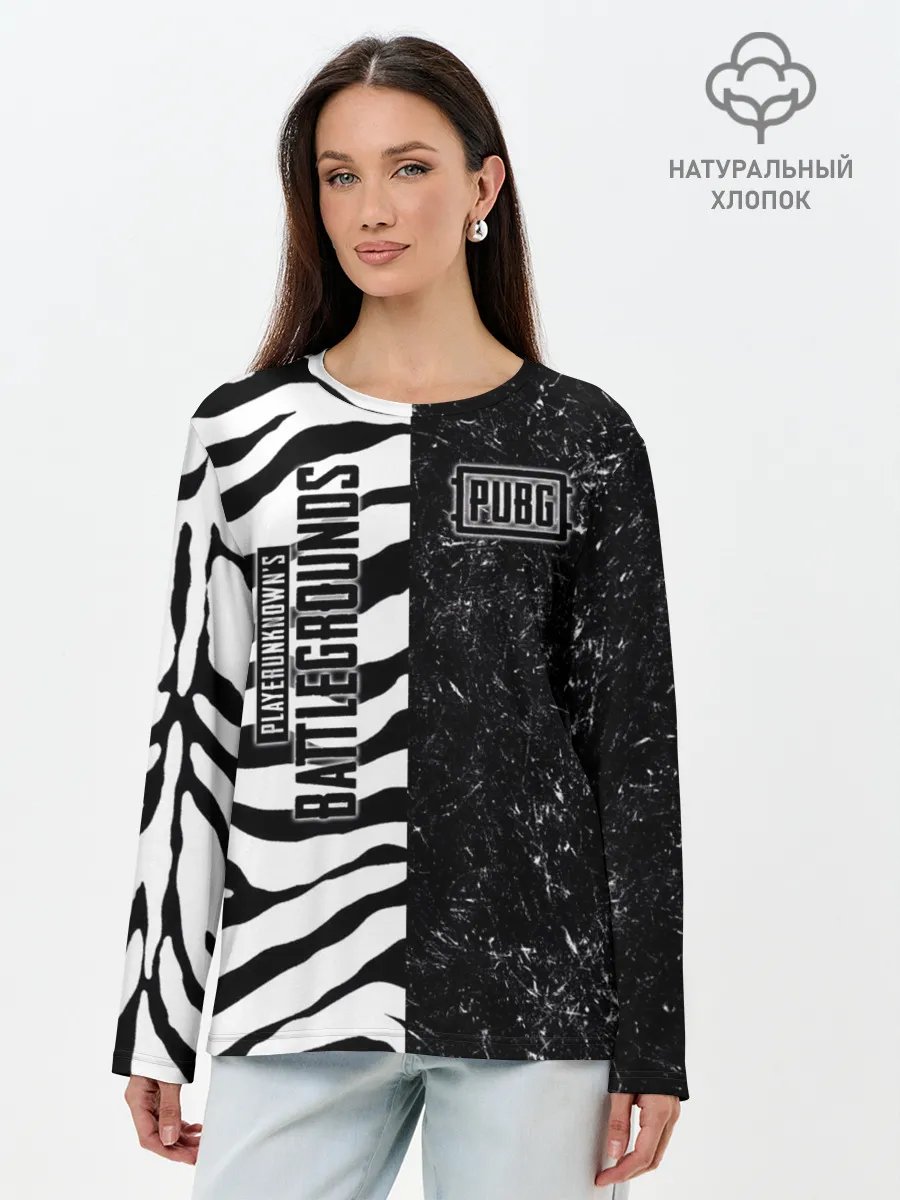 Лонгслив женский. Хлопок / PUBG Lifestyle