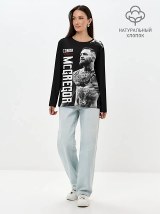 Лонгслив женский. Хлопок / Конор МакГрегор
