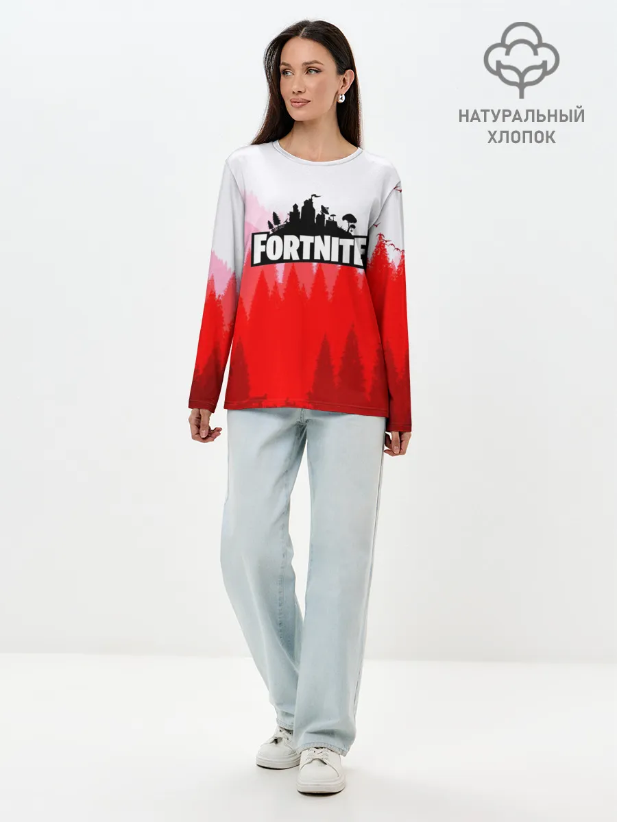 Лонгслив женский. Хлопок / FORTNITE