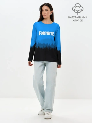 Лонгслив женский. Хлопок / Fortnite