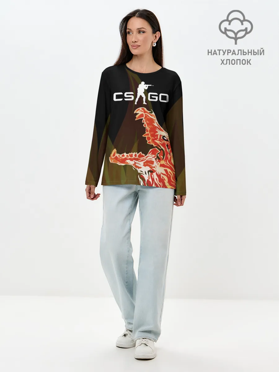 Лонгслив женский. Хлопок / CS:GO - Howl