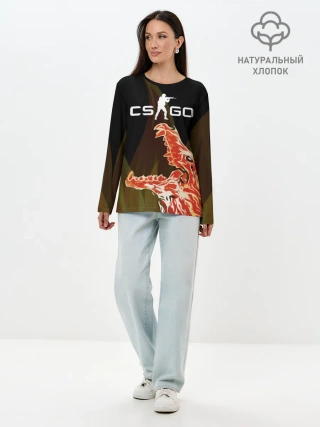 Лонгслив женский. Хлопок / CS:GO - Howl