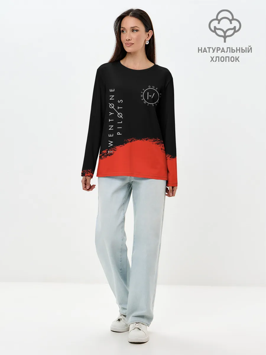 Лонгслив женский. Хлопок / TWENTY ONE PILOTS / TOP