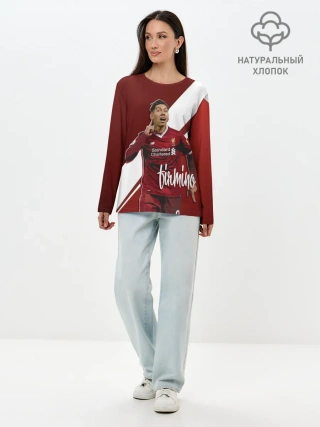 Лонгслив женский. Хлопок / Roberto Firmino