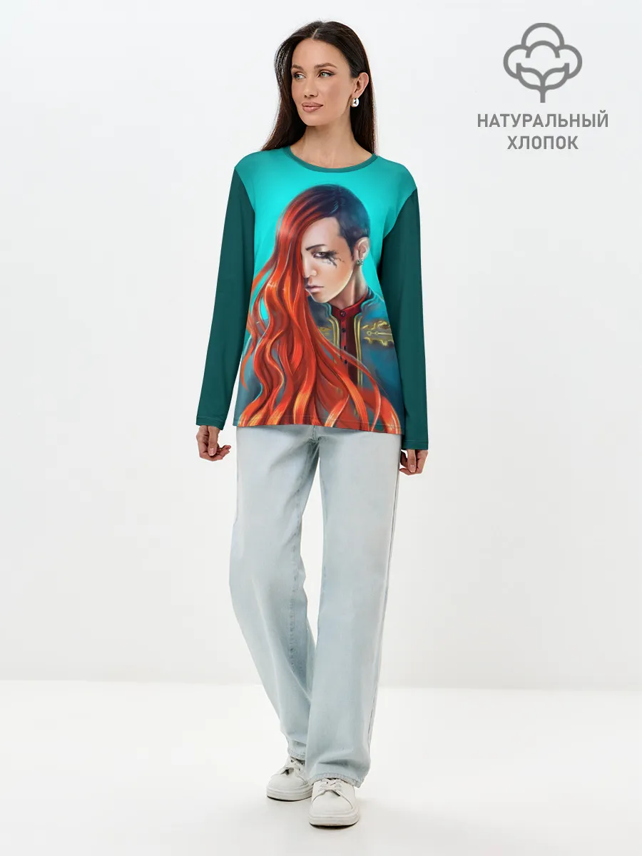 Лонгслив женский. Хлопок / G-Dragon