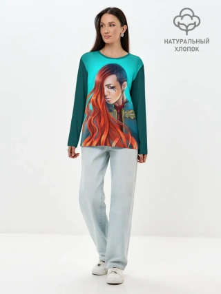 Лонгслив женский. Хлопок / G-Dragon