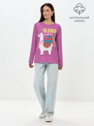 Лонгслив женский. Хлопок / Lama