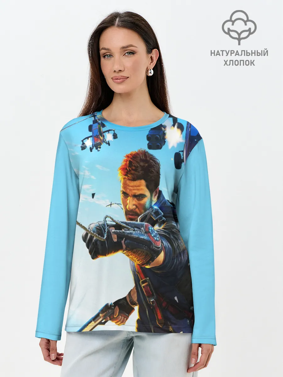 Лонгслив женский. Хлопок / JustCause