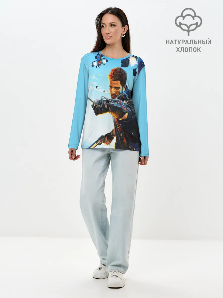 Лонгслив женский. Хлопок / JustCause