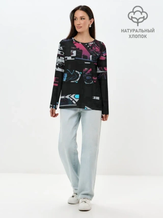 Лонгслив женский. Хлопок / Неонуар | CS:GO