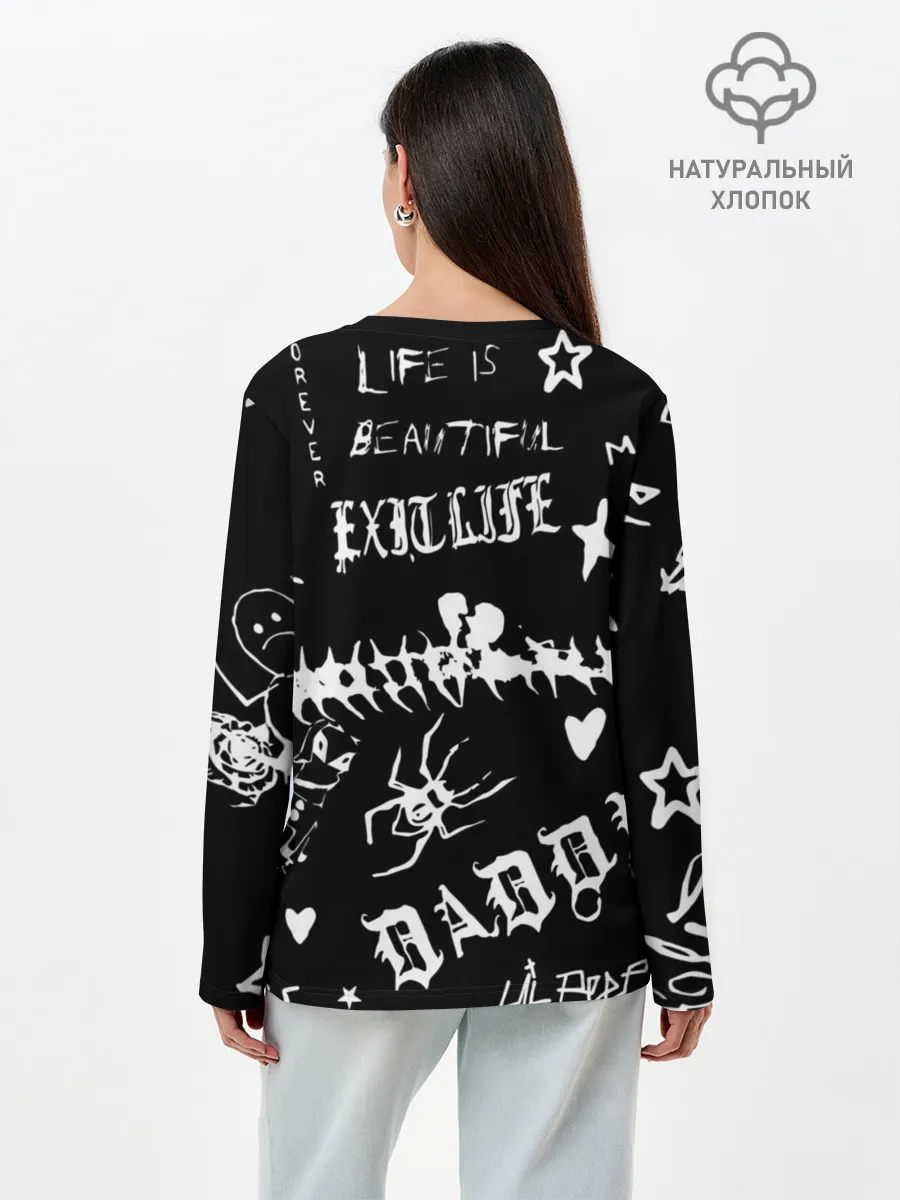 Лонгслив женский. Хлопок / Life is beautiful