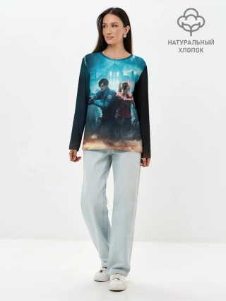 Лонгслив женский. Хлопок / Resident Evil 2