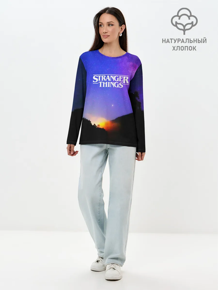 Лонгслив женский. Хлопок / Очень странные дела